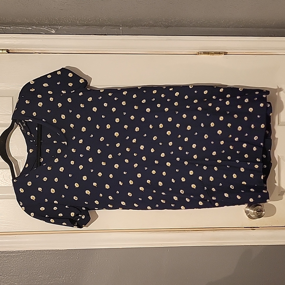 Madewell Button-Back Easy Dress in Daisy Dots Size XS